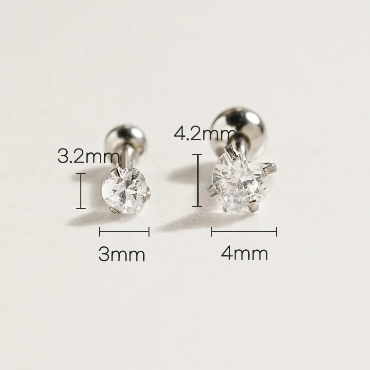 Cutie Memory Heart Cartilage Ear Piercing 16G - Image 3