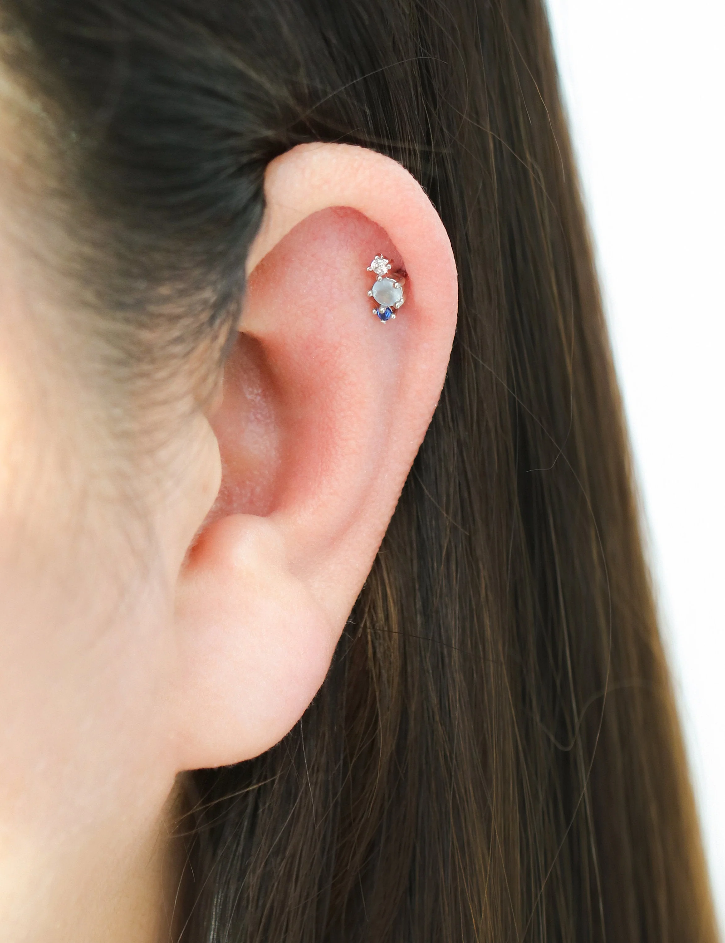 Dainty pink Cartilage earring