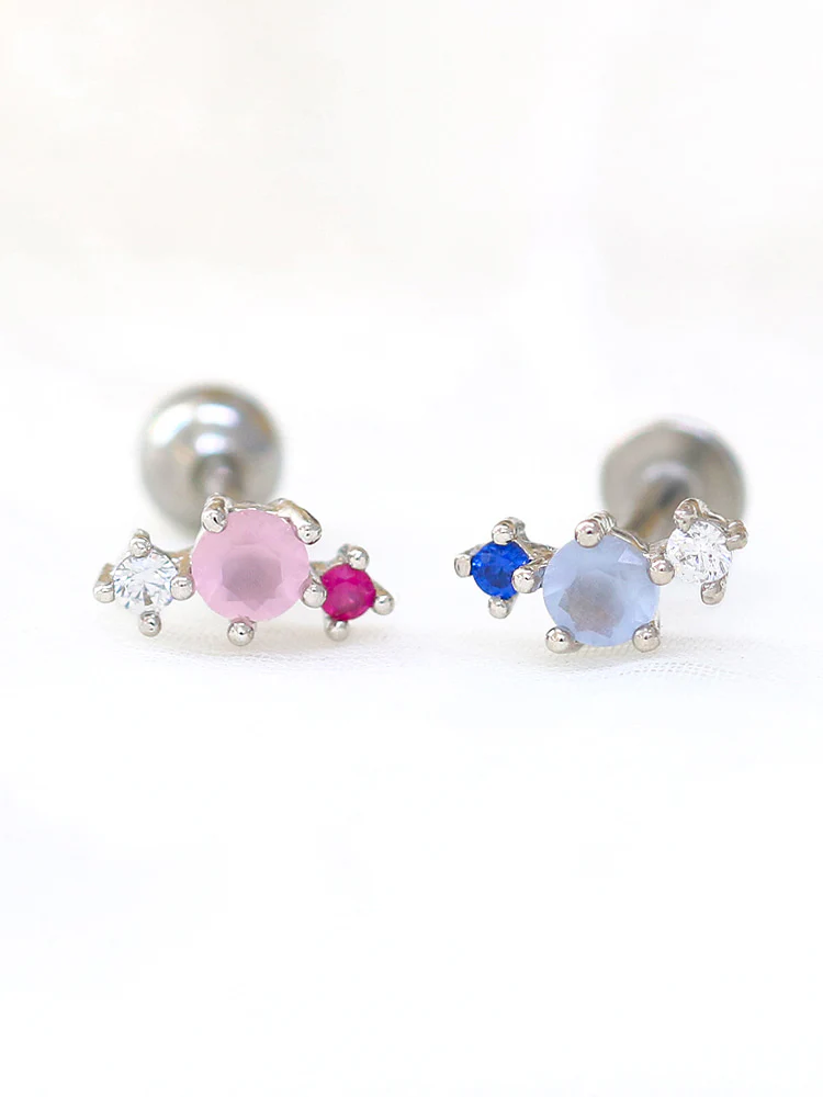 Dainty pink Cartilage earring - Image 6