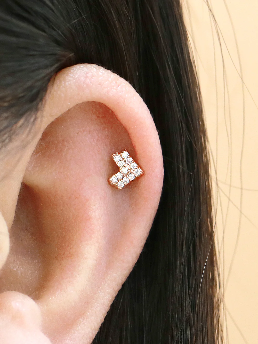 Double V Cubic Piercing - Image 2