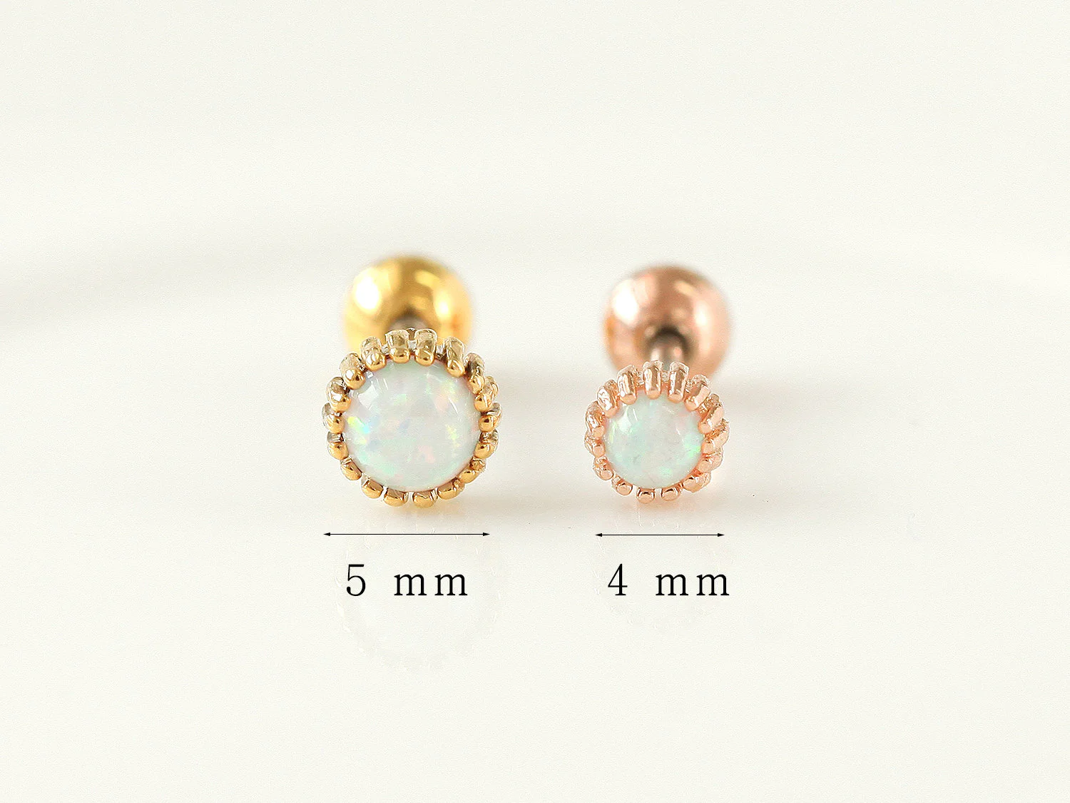 Frame Opal Cartilage earring - Image 7