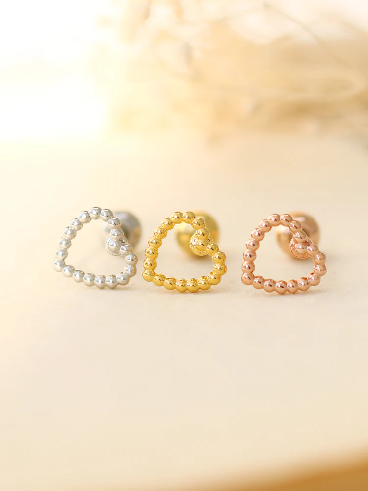 Heart ball Cartilage earring - Image 4