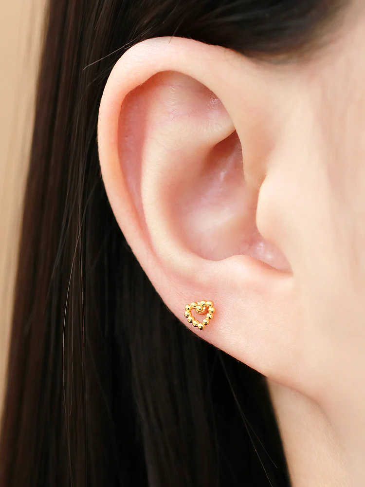 Heart ball Cartilage earring - Image 9