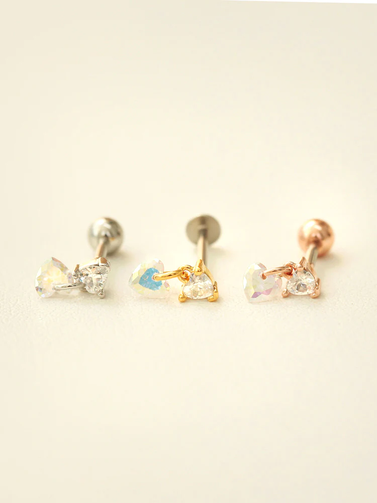 Heart Drop Cubic Piercing - Image 2