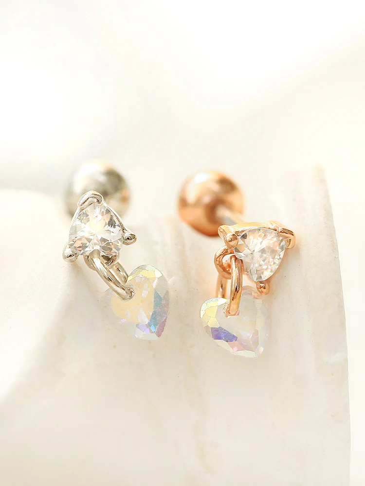 Heart Drop Cubic Piercing - Image 5