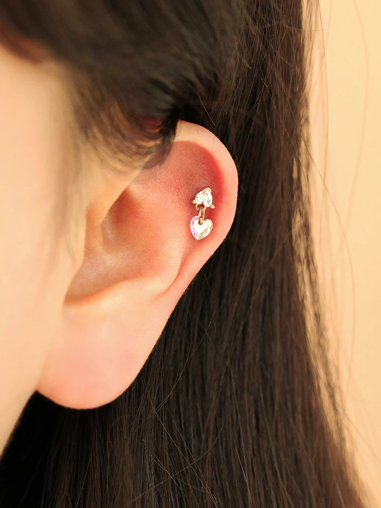 Heart Drop Cubic Piercing - Image 7