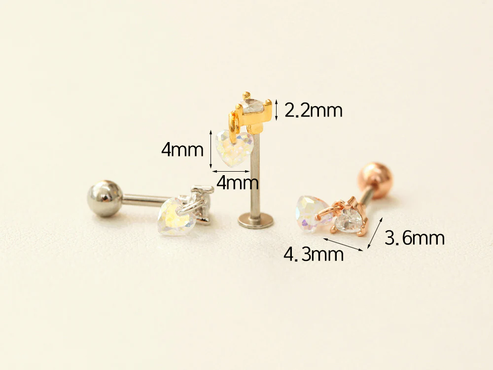 Heart Drop Cubic Piercing - Image 9