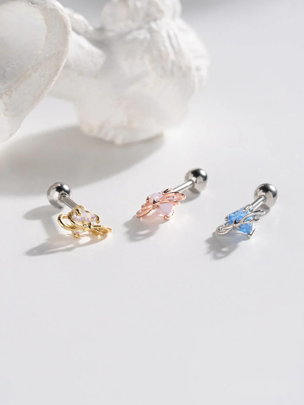 Heart Universe Cartilage Ear Piercing 18G16G - Image 2