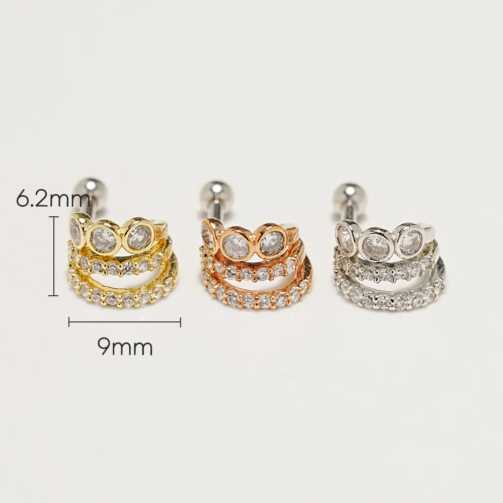 Light Motion Cartilage Ear Piercing 18G16G - Image 3
