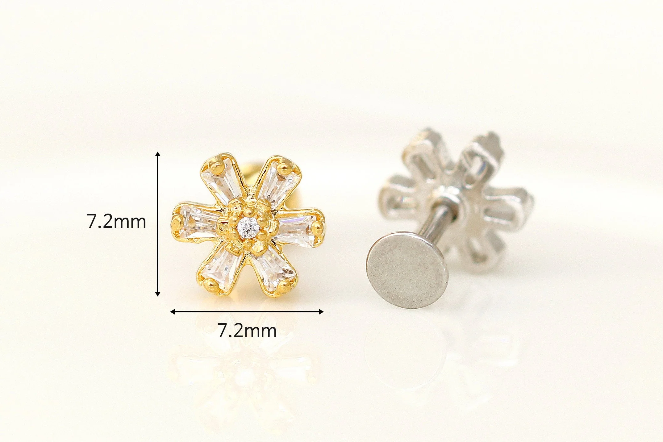 Mini Cosmos Flower Cartilage Earring - Image 10