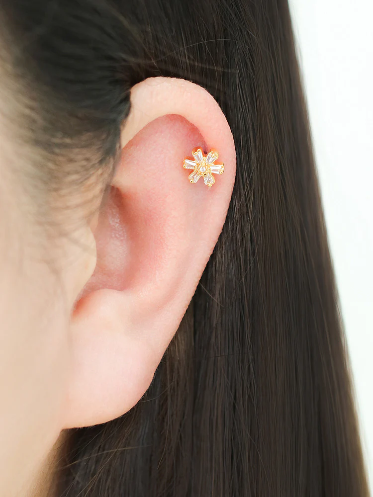Mini Cosmos Flower Cartilage Earring - Image 8