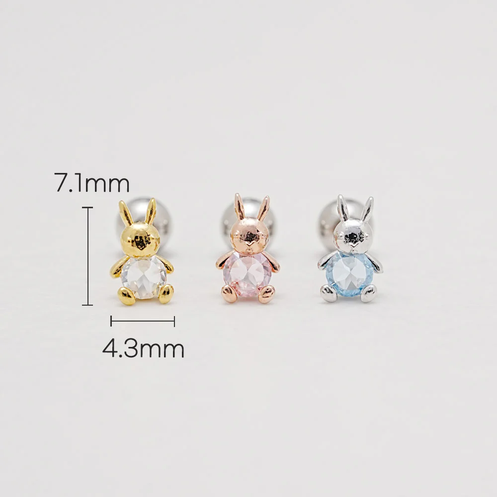 Miss Bunny Cartilage Ear Piercing 18G16G - Image 3