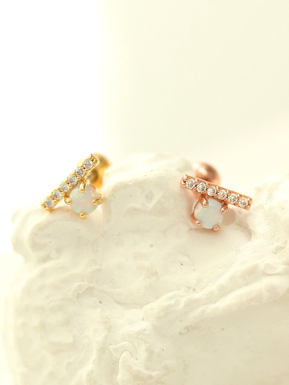 Opal Cubic Bar Piercing - Image 3