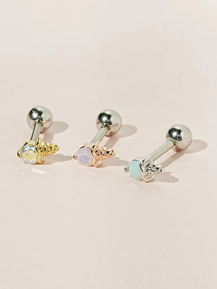 Pastel Cone Cartilage Ear Piercing 18G16G - Image 2