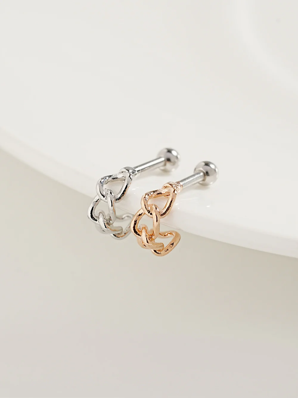 Shining Chain Cartilage Ear Piercing 16G