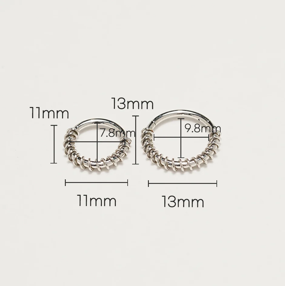 Spring Style Cartilage Ear Hoop Piercing 16G - Image 3