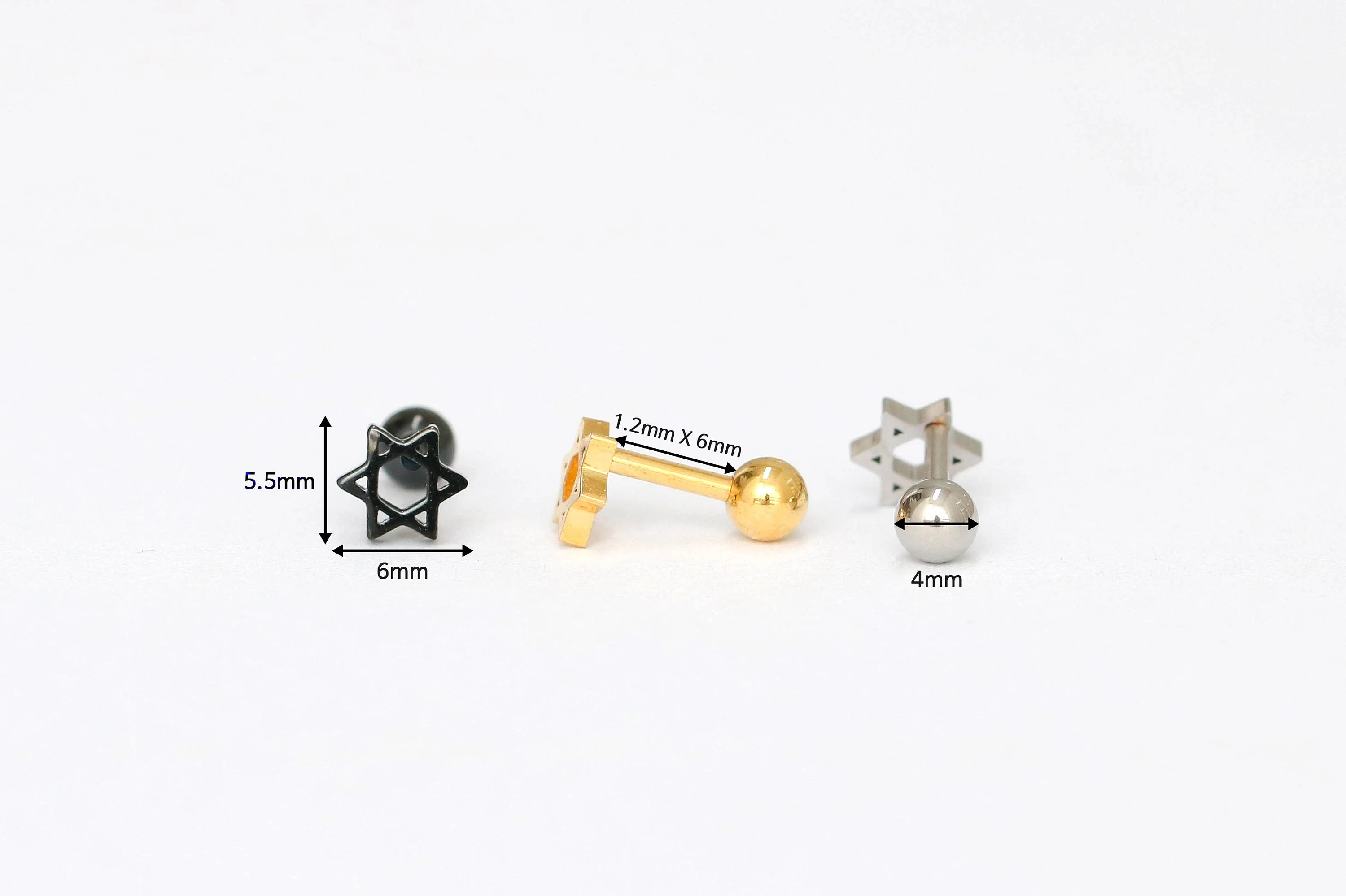 Star of David Piercing - Image 5