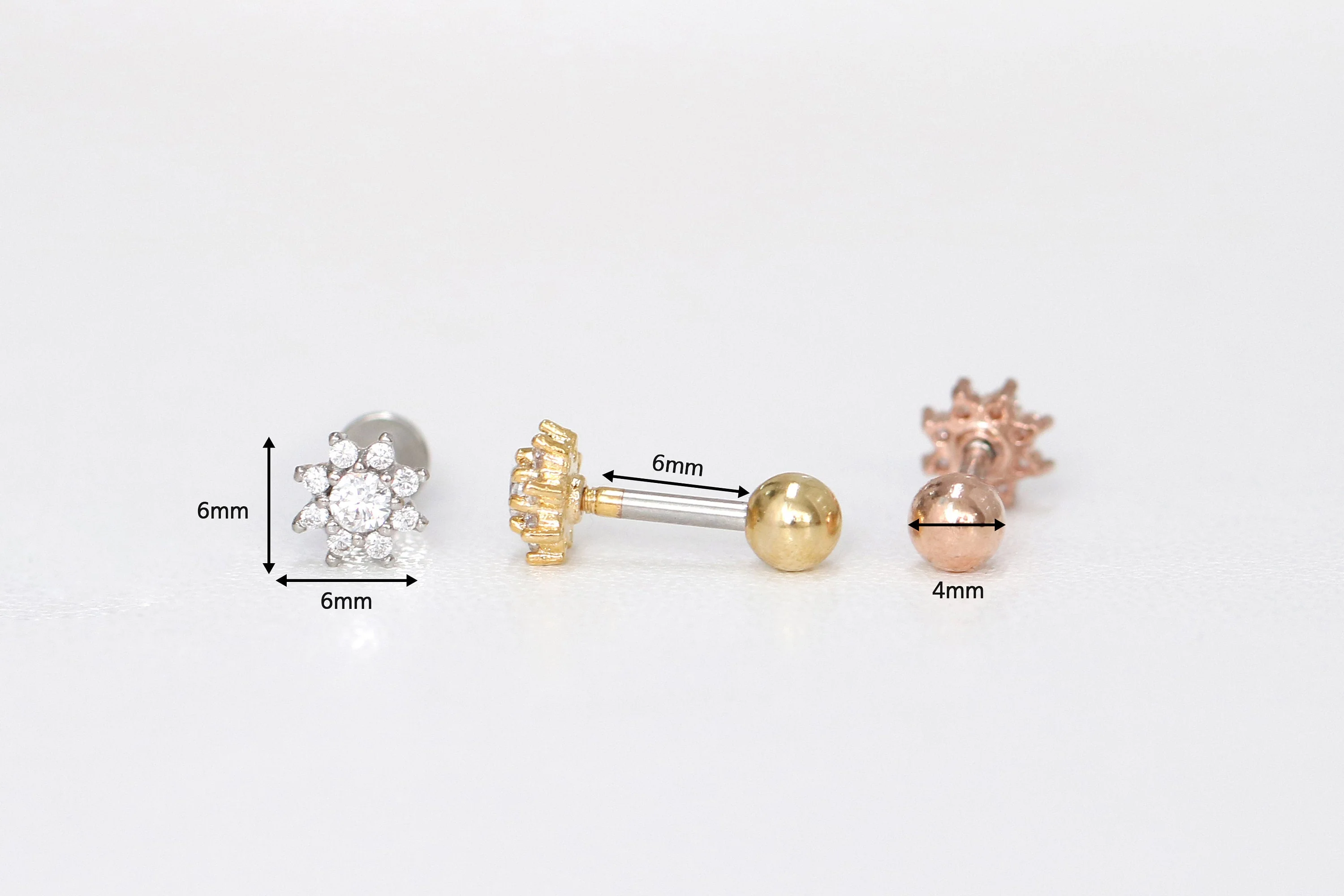 Sun Flower Ear Piercing - Image 7