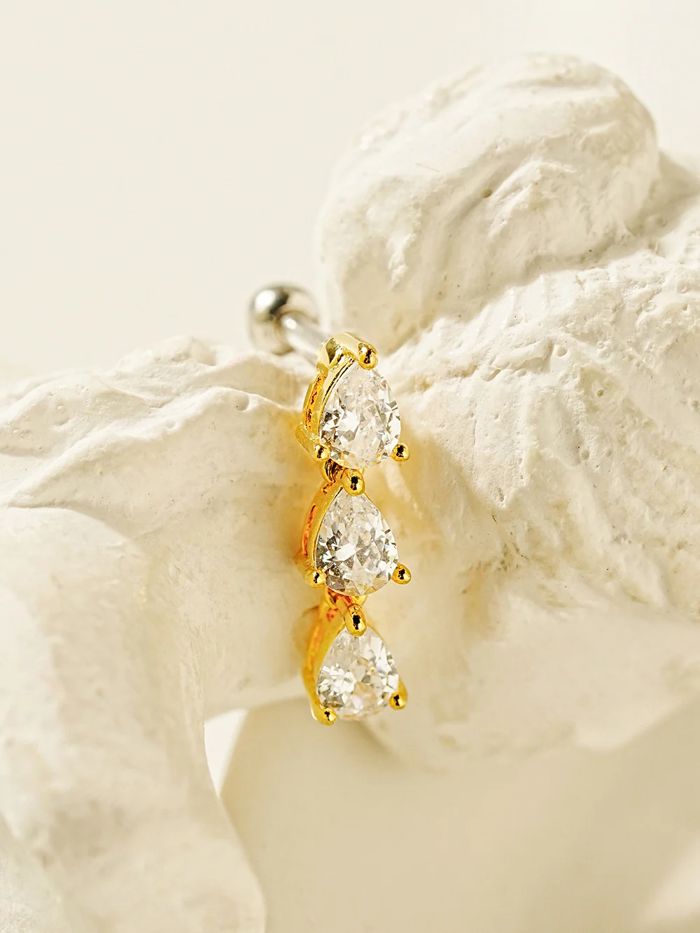 Tear Cubic Drop Cartilage earring - Image 11