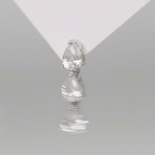 Tear Cubic Drop Cartilage earring - Image 3