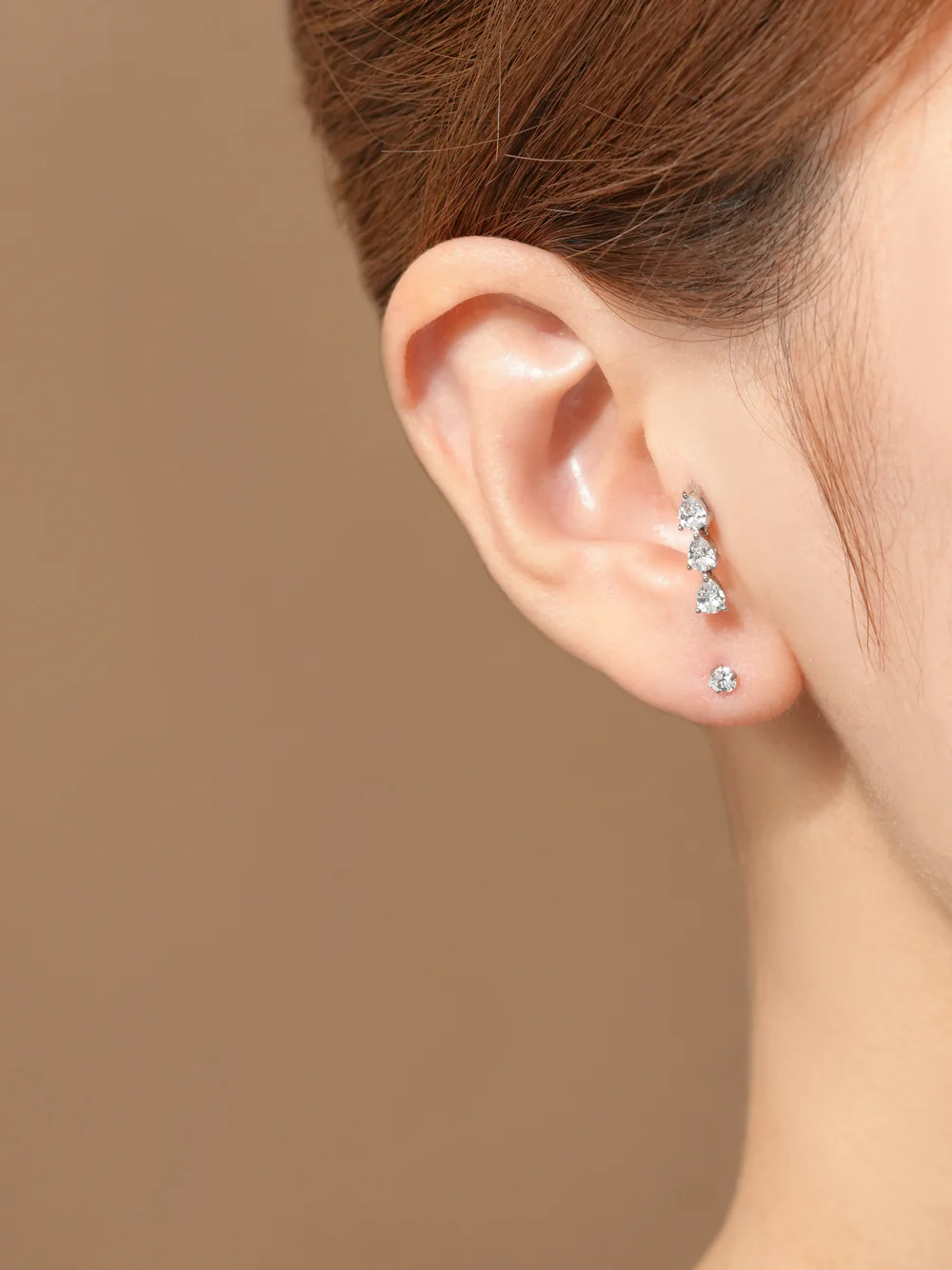 Tear Cubic Drop Cartilage earring - Image 5