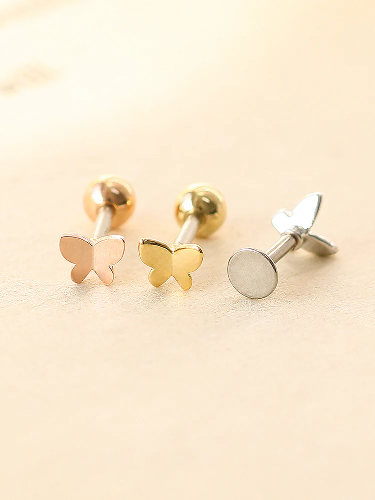 Tiny Butterfly Cartilage earring - Image 2