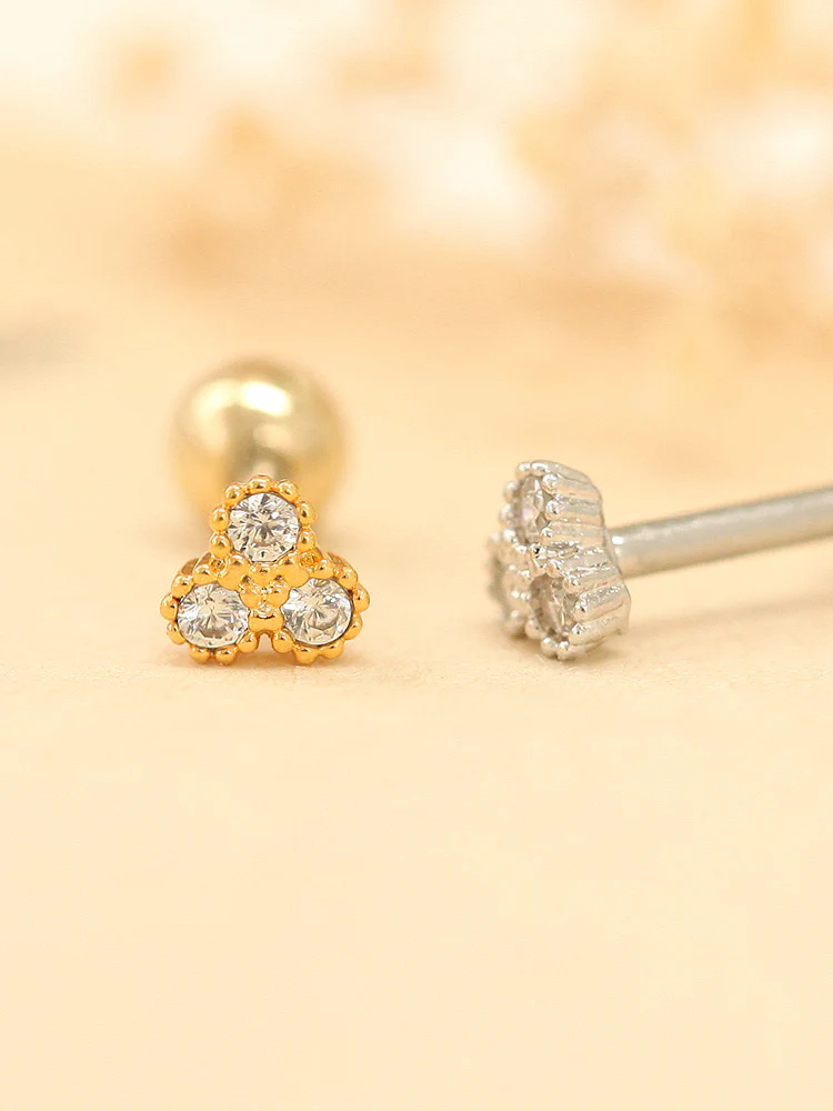 Tiny Trio Cartilage earring - Image 4