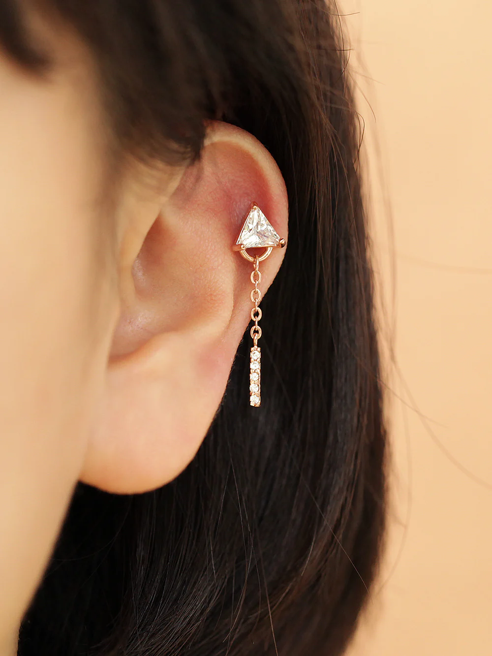 Triangle Cubic Drop Piercing