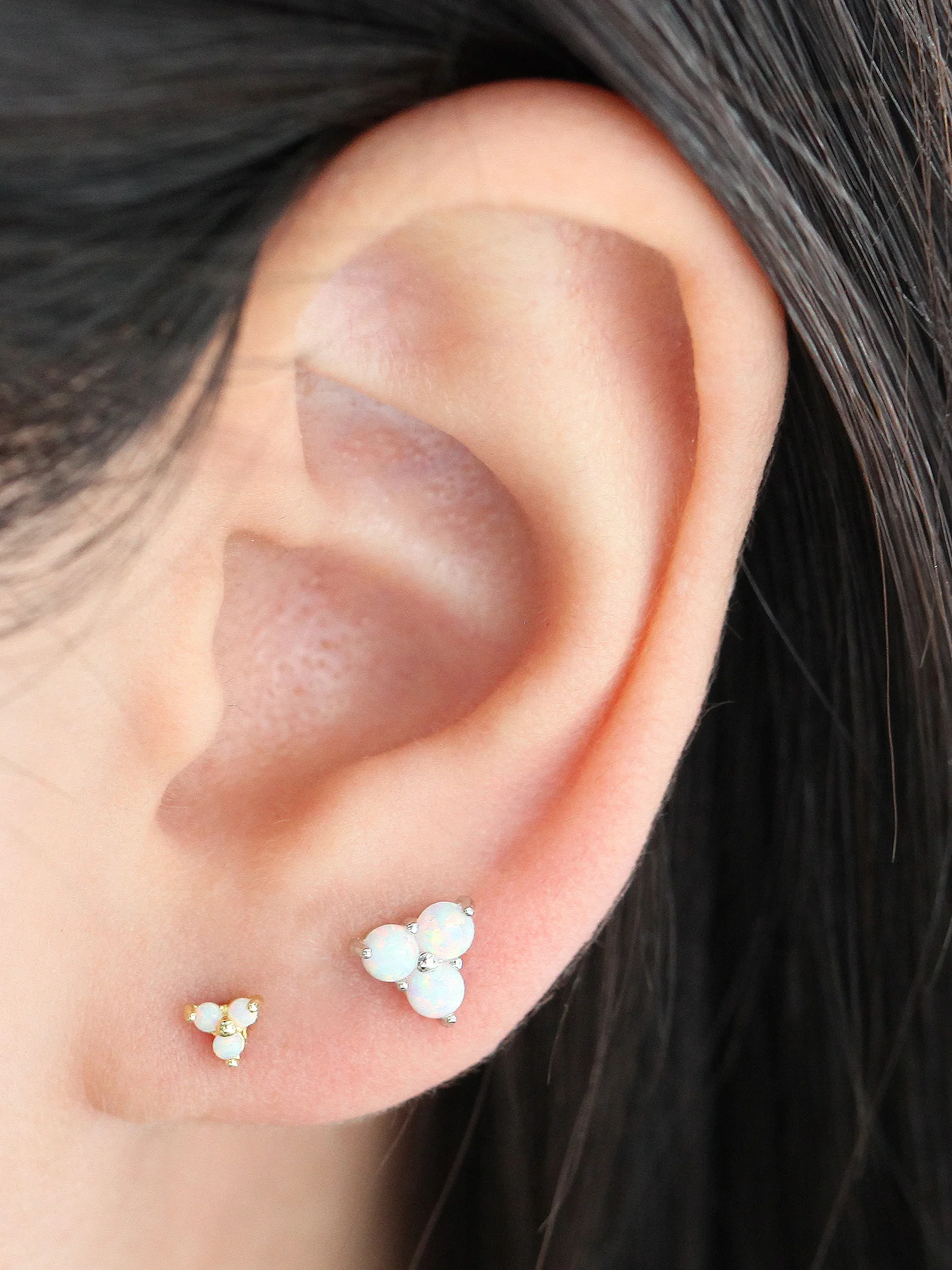 Triple Opal Cartilage earring - Image 5